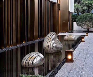 Customized Stainless Steel Sculpture For Hotel Decoration manufacturer