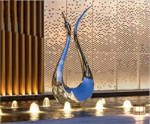 Customized Stainless Steel Statues For Hotel Decoration Manufacturer