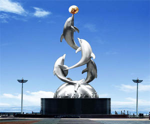 Customized Metal Dolphin Sculpture Suppliers, Factory and Manufacturers
